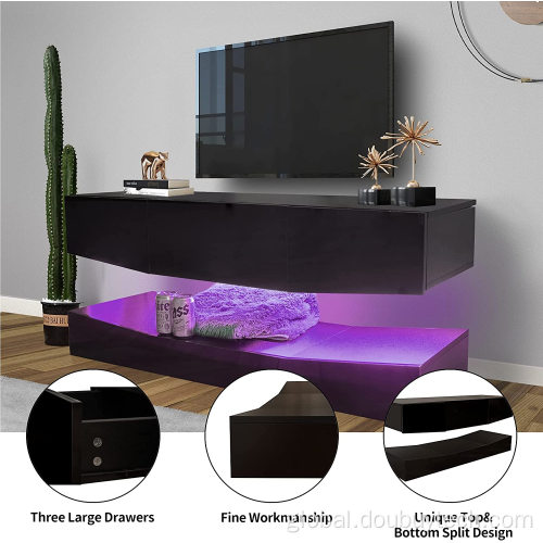 High Gloss Led Tv Stand Floating Wall Mounted TV Stand Manufactory